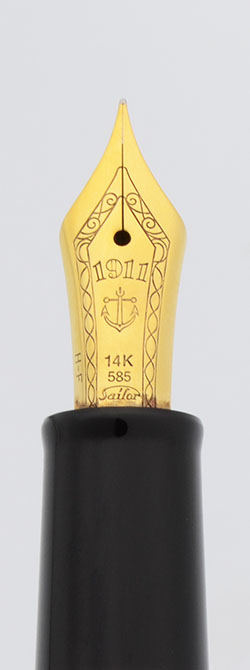 Sailor 1911S Fountain Pen - Standard Size, Dark Blue, Gold Trim